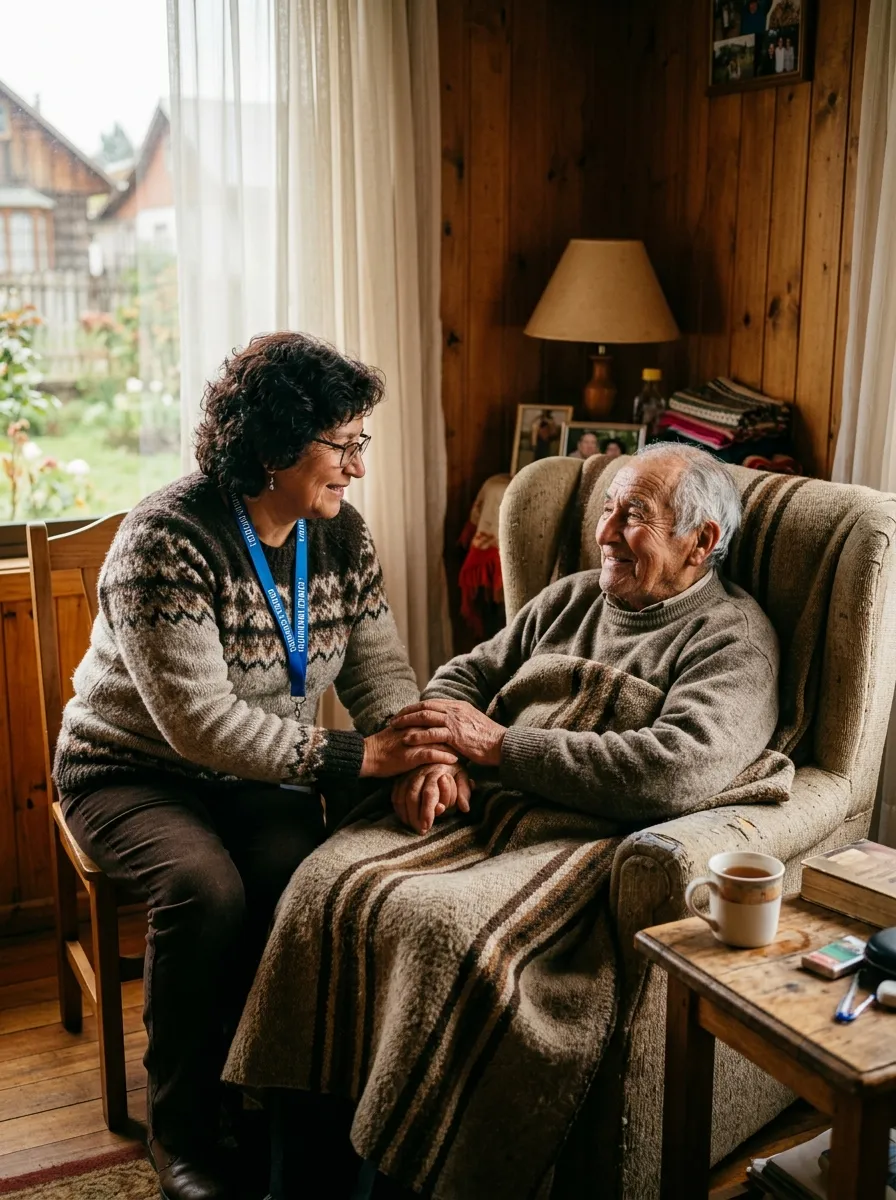 Comisión Visitadora acompañando fraternalmente a un socio de Socorros Mutuos